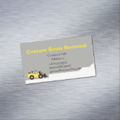 カスタム除雪ブルドーザー事業 マグネット名刺 (インサイチュ)