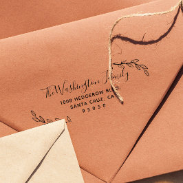 カスタム離れとスクリプトファミリ名差出人住所 セルフインキングスタンプ