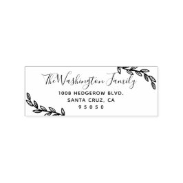 カスタム離れとスクリプトファミリ名差出人住所 ラバースタンプ