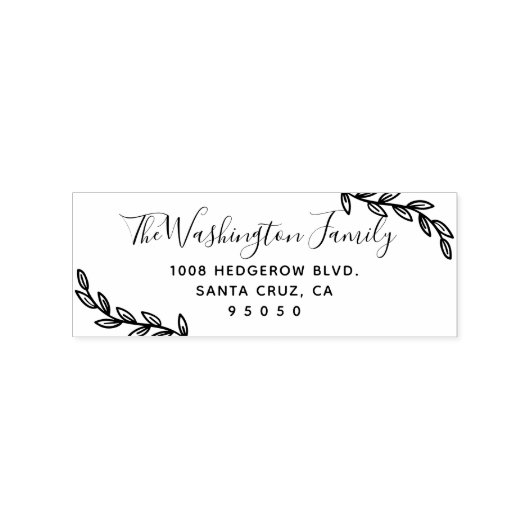 カスタム離れとスクリプトファミリ名差出人住所 ラバースタンプ (インプリント)