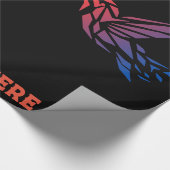 カスタム離れ右の鳥の画像または写真のラッピング ラッピングペーパー (角)