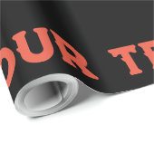 カスタム離れ右の鳥の画像または写真のラッピング ラッピングペーパー (ロールコーナー)