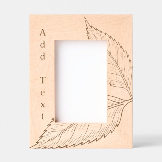 カスタム離れ彫刻木枠 レーザー彫刻フレーム (正面)