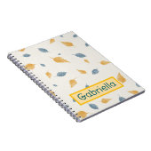 カスタム離れ黄色青ソフトカラー ノートブック (右側)