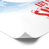 カスタム雪だるまおもしろいパーティークリスマスツリー ポスター (角)