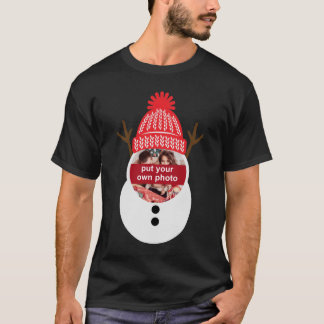 カスタム雪だるまChristmas Tシャツ