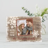 カスタム雪とバーンウッドプランクスパターン シーズンカード (スタンド正面)