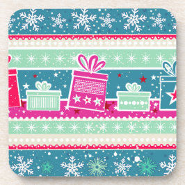 カスタム雪片とプレゼント コースター