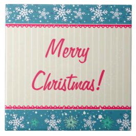 カスタム雪片とプレゼント タイル