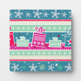 カスタム雪片とプレゼント フォトプラーク