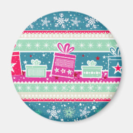 カスタム雪片とプレゼント マグネット