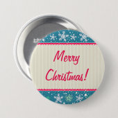 カスタム雪片とプレゼント 缶バッジ (正面&裏面)