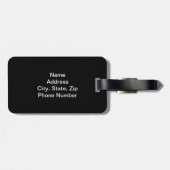 カスタム電気クロームスカルラゲージタグ ラゲッジタグ (裏面横)