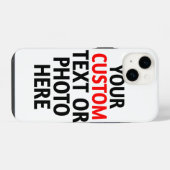 カスタム電話ケパーソナライズされたース – お名前 iPhoneケース (裏面横)