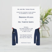 カスタム青と白のゲイ 招待状 (スタンド正面)