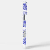 カスタム青と白のザクロ Case-Mate iPhoneケース (裏面 / 右)