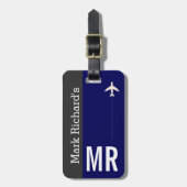 カスタム青 ラゲッジタグ (正面縦)