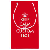 カスタム静おもしろい保ミーム抱き枕 スモールペーパーバッグ (裏面)