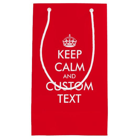 カスタム静おもしろい保ミーム抱き枕 スモールペーパーバッグ (正面)