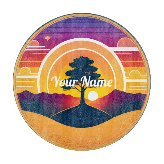 カスタム静温木板ガラス切断板 カッティングボード (正面)