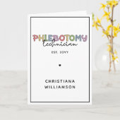 カスタム静脈切除技術者PBT静脈切除技術 カード (黄色い花)