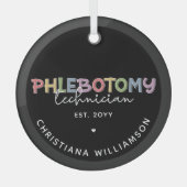 カスタム静脈切除技術者PBT静脈切除技術 ガラスオーナメント (正面)