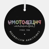 カスタム静脈切除技術者PBT静脈切除技術 ガラスオーナメント (裏面)