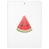 カスタム面白い夏のフルーツ ウェディングスイカ クリップボード (裏面)