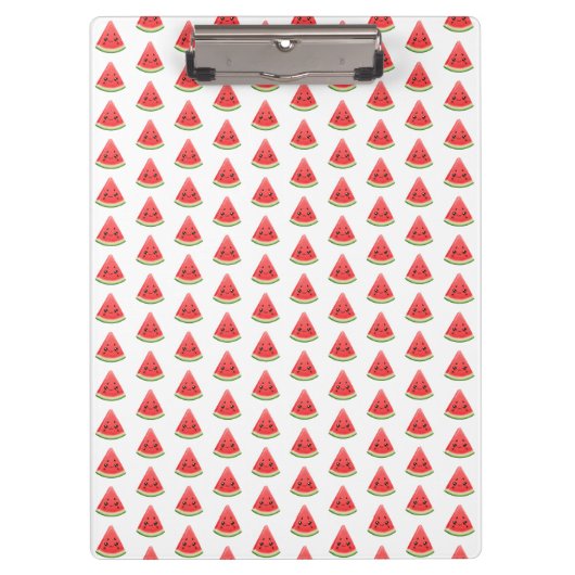 カスタム面白い夏のフルーツ ウェディングスイカ クリップボード (正面)