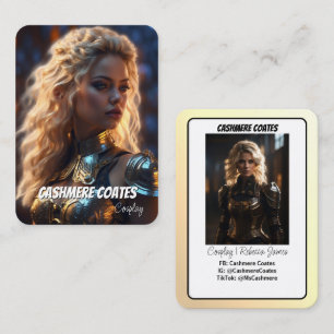 カスタム鞘  ミニマルなコスプレのトレーディングカード 名刺