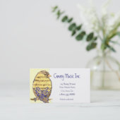 カスタム音楽と鳥の名刺 名刺 (スタンド正面)