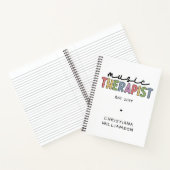 カスタム音楽セラピスト音楽セラピー卒業 ノートブック (内部)