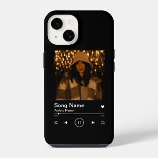 カスタム音楽プレーヤーのソングカバー電話ケース iPhone 14ケース