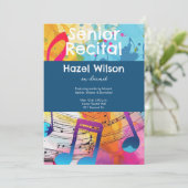 カスタム音楽リサイタルポップ・アートの抽象芸術 招待状 (スタンド正面)