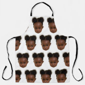 カスタム顔おもしろいシェフギフト料理ギフトセルフィーG エプロン (正面)