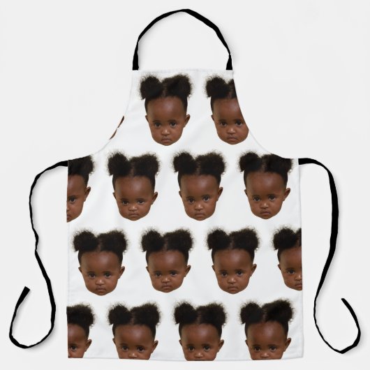 カスタム顔おもしろいシェフギフト料理ギフトセルフィーG エプロン (正面)