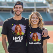 カスタム顔おもしろい写真誕生日パーティマッチング Tシャツ