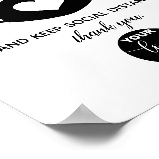 カスタム顔のロゴブランドビジネスの安全衣服 ポスター (角)