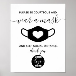 カスタム顔のロゴブランドビジネスの安全衣服 ポスター