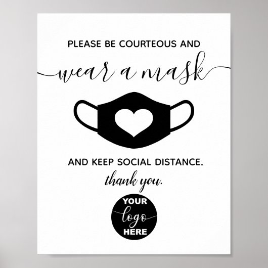 カスタム顔のロゴブランドビジネスの安全衣服 ポスター (正面)