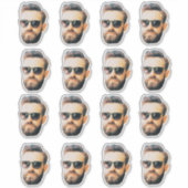 カスタム顔シールパーソナライズされた顔シール シール (正面)