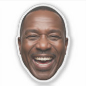 カスタム顔ステッおもしろいクパーソナライズされた – 写真 シール (正面)