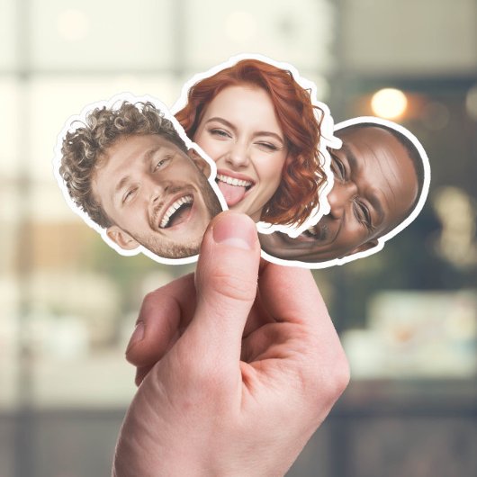 カスタム顔ステッおもしろいクパーソナライズされた – 写真 シール