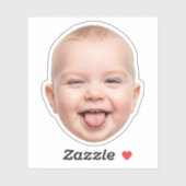 カスタム顔ステッおもしろいクパーソナライズされた – 写真 シール (シート)