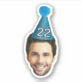 カスタム顔ステッカーパーソナライズされたフォト顔 シール (正面)