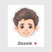 カスタム顔ステッカーパーソナライズされた写真ロゴ シール (シート)