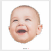 カスタム顔ステッカーパーソナライズされた顔写真 シール (シート)