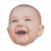 カスタム顔ステッカーパーソナライズされた顔写真 シール (正面)