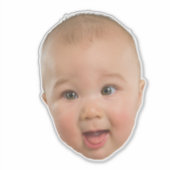 カスタム顔ステッカーパーソナライズされた顔写真 シール (正面)