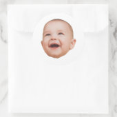 カスタム顔ステッカーパーソナライズされた顔写真 ラウンドシール (バッグ)